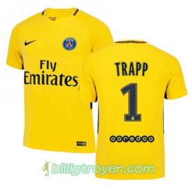 Billige Fotballdrakter Paris SG KEVIN TRAPP 1 Bortedraktsett 2017/18 Kortermet