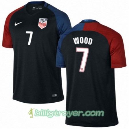Billige Fotballdrakter USA BOBBY WOOD Bortedraktsett 2016/17 Kortermet
