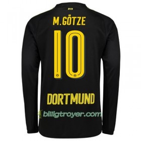 Billige Fotballdrakter Borussia Dortmund Mario Gotze 10 Bortedraktsett 2017/18 Langermet