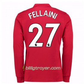 Billige Fotballdrakter Manchester United Marouane Fellaini 27 Hjemmedraktsett 2017/18 Langermet