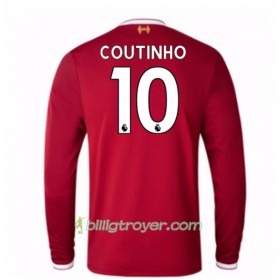 Billige Fotballdrakter Liverpool Mario Philippe Coutinho 10 Hjemmedraktsett 2017/18 Langermet