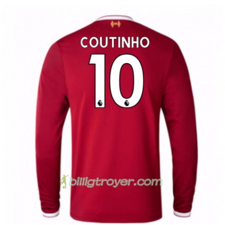 Billige Fotballdrakter Liverpool Mario Philippe Coutinho 10 Hjemmedraktsett 2017/18 Langermet