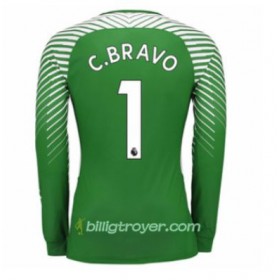 Billige Fotballdrakter Manchester City Keeper Claudio Bravo 1 Hjemmedraktsett 2017/18 Langermet