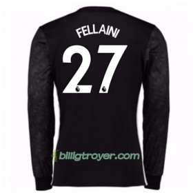 Billige Fotballdrakter Manchester United Marouane Fellaini 27 Bortedraktsett 2017/18 Langermet