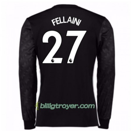 Billige Fotballdrakter Manchester United Marouane Fellaini 27 Bortedraktsett 2017/18 Langermet