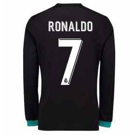 Billige Fotballdrakter Real Madrid Cristiano Ronaldo 7 Bortedraktsett 2017/18 Langermet