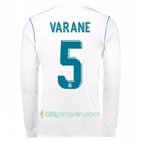 Billige Fotballdrakter Real Madrid Raphael Varane 5 Hjemmedraktsett 2017/18 Langermet