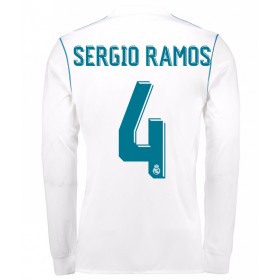 Billige Fotballdrakter Real Madrid Sergio Ramos 4 Hjemmedraktsett 2017/18 Langermet