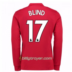 Billige Fotballdrakter Manchester United Daley Blind 17 Hjemmedraktsett 2017/18 Langermet
