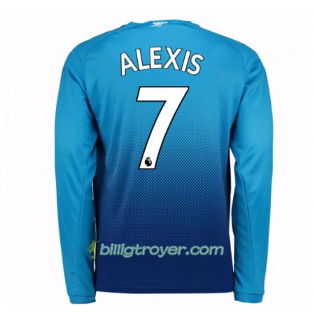 Billige Fotballdrakter Arsenal Alexis Sanchez 7 Bortedraktsett 2017/18 Langermet