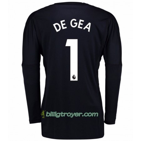 Billige Fotballdrakter Manchester United Keeper David de Gea 1 Hjemmedraktsett 2017/18 Langermet