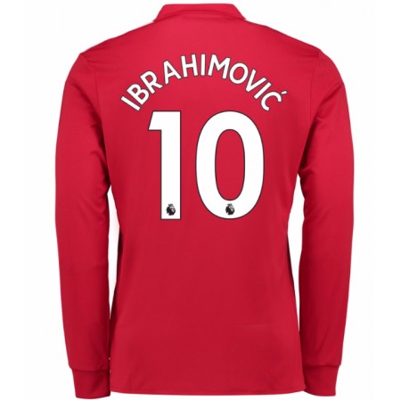 Billige Fotballdrakter Manchester United Ibrahimovic 10 Hjemmedraktsett 2017/18 Langermet