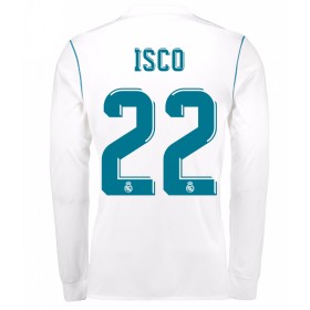 Billige Fotballdrakter Real Madrid Isco 22 Hjemmedraktsett 2017/18 Langermet