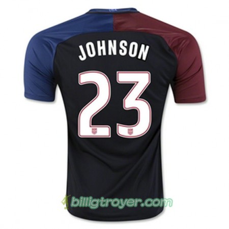 Billige Fotballdrakter USA JOHNSON Bortedraktsett 2016/17 Kortermet