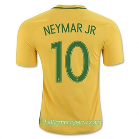 Billige Fotballdrakter Brasil NEYMAR JR Hjemmedraktsett 2016/17 Kortermet