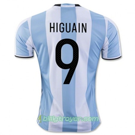 Billige Fotballdrakter Argentina HIGUAIN Hjemmedraktsett 2016/17 Kortermet