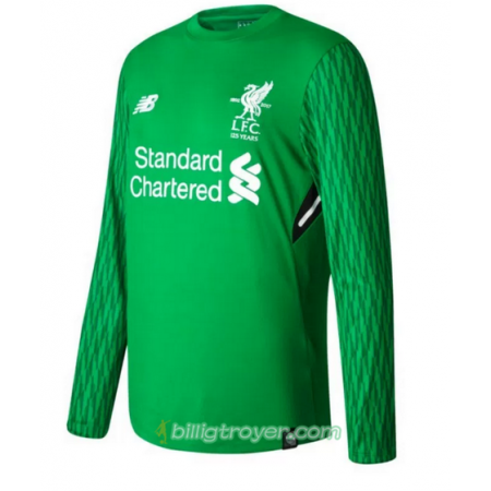 Billige Fotballdrakter Liverpool Keeper Hjemmedraktsett 2017/18 Langermet