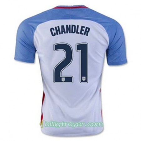 Billige Fotballdrakter USA CHANDLER Hjemmedraktsett 2016/17 Kortermet