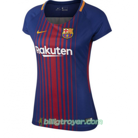 Billige Fotballdrakter FC Barcelona Dame Hjemmedraktsett 2017/18 Kortermet