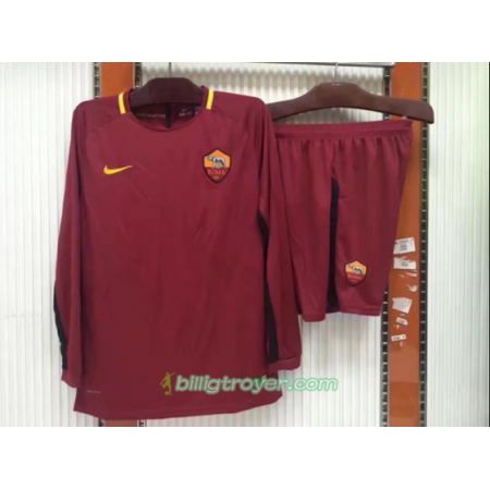 Billige Fotballdrakter AS Roma Hjemmedraktsett 2017/18 Langermet