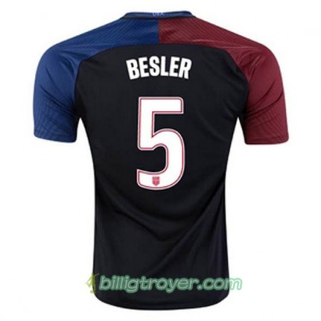 Billige Fotballdrakter USA BESLER Bortedraktsett 2016/17 Kortermet