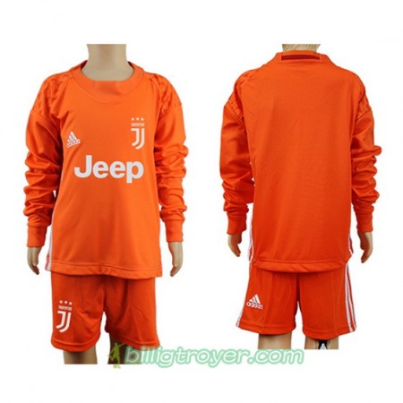Billige Fotballdrakter Juventus Barn orange drakt 2017/18 Langermet