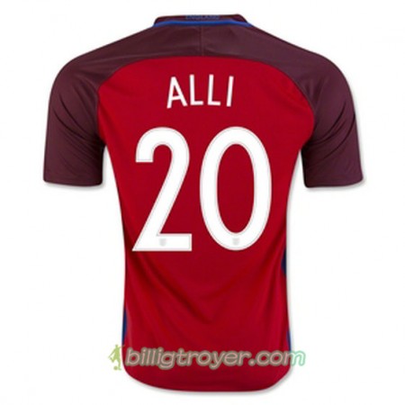 Billige Fotballdrakter England ALLI Bortedraktsett 2016/17 Kortermet