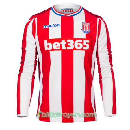 Billige Fotballdrakter Stoke City Hjemmedraktsett 2017/18 Langermet