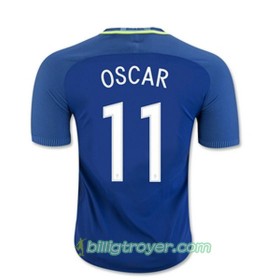 Billige Fotballdrakter Brasil OSCAR Bortedraktsett 2016/17 Kortermet