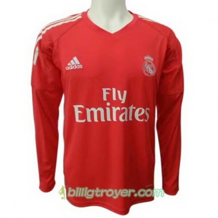 Billige Fotballdrakter Real Madrid Keeper Bortedraktsett 2017/18 Langermet