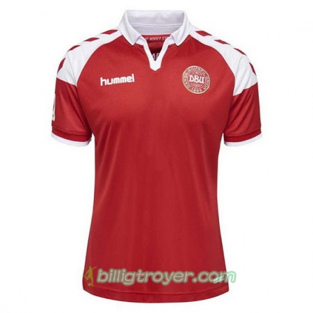 Billige Fotballdrakter Danmark Hjemmedraktsett 2017/18 Kortermet