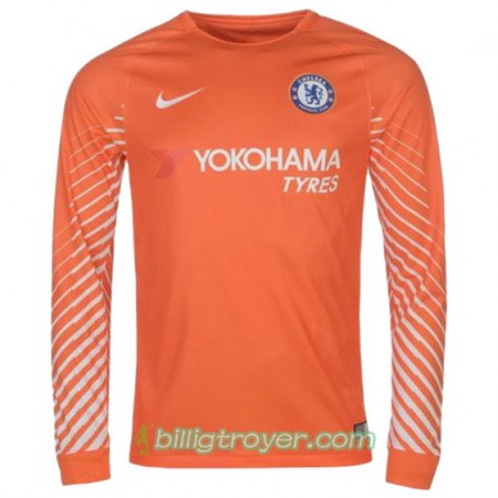 Billige Fotballdrakter Chelsea Keeper Hjemmedraktsett 2017/18 Langermet
