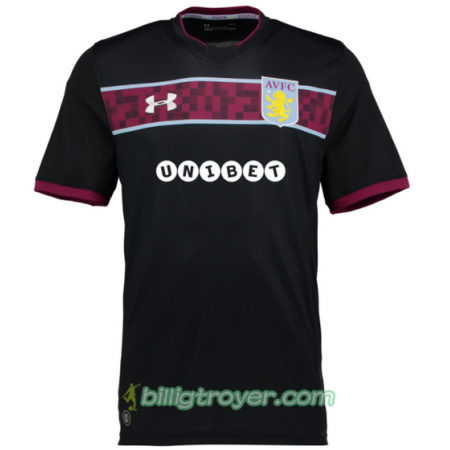 Billige Fotballdrakter Aston Villa Bortedraktsett 2017/18 Kortermet