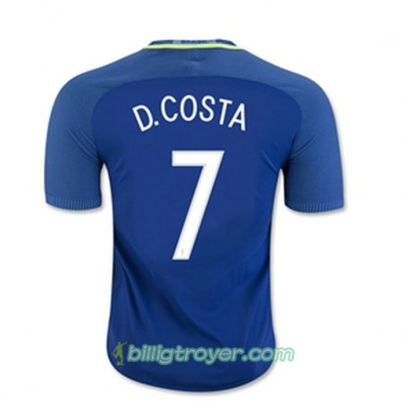 Billige Fotballdrakter Brasil D COSTA Bortedraktsett 2016/17 Kortermet