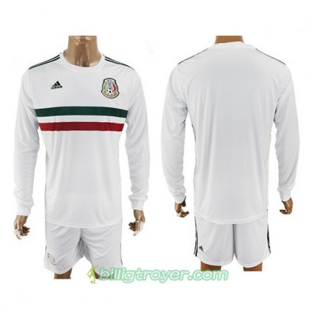 Billige Fotballdrakter Mexico Bortedraktsett 2017/18 Langermet