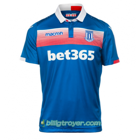 Billige Fotballdrakter Stoke City Bortedraktsett 2017/18 Kortermet