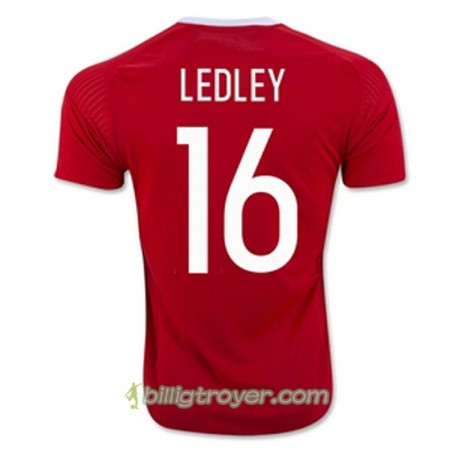 Billige Fotballdrakter Wales LEDLEY Hjemmedraktsett Euro 2016
