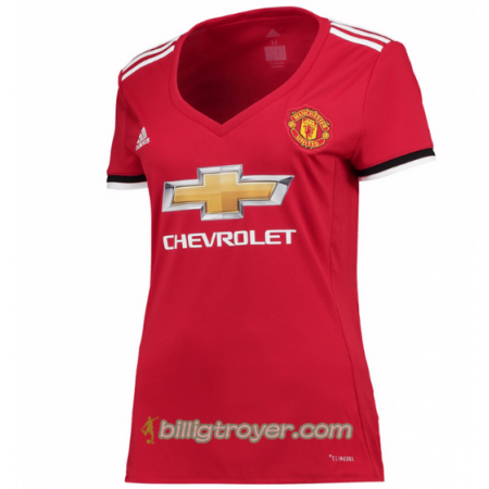 Billige Fotballdrakter Manchester United Dame Hjemmedraktsett 2017/18 Kortermet