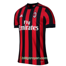 Billige Fotballdrakter AC Milan Hjemmedraktsett 2017/18 Kortermet