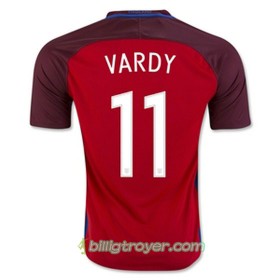 Billige Fotballdrakter England VARDY Bortedraktsett 2016/17 Kortermet