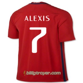 Billige Fotballdrakter Chile ALEXIS Hjemmedraktsett 2016/17 Kortermet