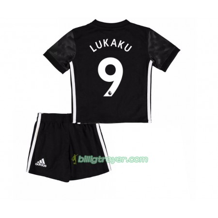 Billige Fotballdrakter Manchester United Romelu Lukaku 9 Barn Bortedraktsett 2017/18 Kortermet