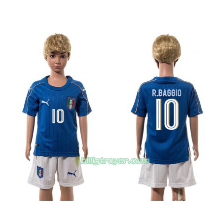 Billige Fotballdrakter Italia Verratti 10 Barn Hjemmedraktsett 2016 Kortermet
