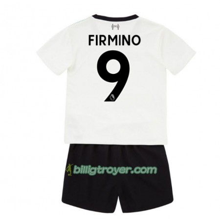 Billige Fotballdrakter Liverpool Roberto Firmino 9 Barn Bortedraktsett 2017/18 Kortermet