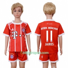 Billige Fotballdrakter FC Bayern München James Rodriguez 11 Barn Hjemmedraktsett 2017/18 Kortermet