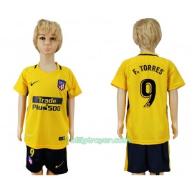 Billige Fotballdrakter Atlético Madrid  Fernando Torres 9 Barn Bortedraktsett 2017/18 Kortermet