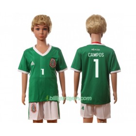 Billige Fotballdrakter Mexico Campos 1 Barn Hjemmedraktsett 2016 Kortermet