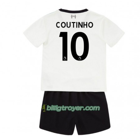 Billige Fotballdrakter Liverpool Mario Philippe Coutinho 10 Barn Bortedraktsett 2017/18 Kortermet