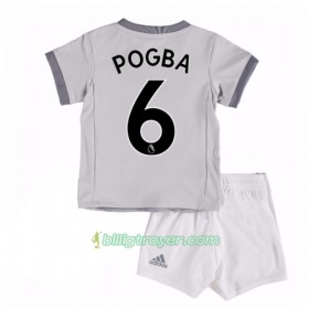 Billige Fotballdrakter Manchester United Paul Pogba 6 Barn Tredjedraktsett 2017/18 Kortermet