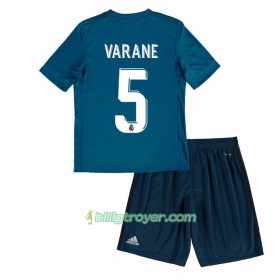 Billige Fotballdrakter Real Madrid Raphael Varane 5 Barn Tredjedraktsett 2017/18 Kortermet